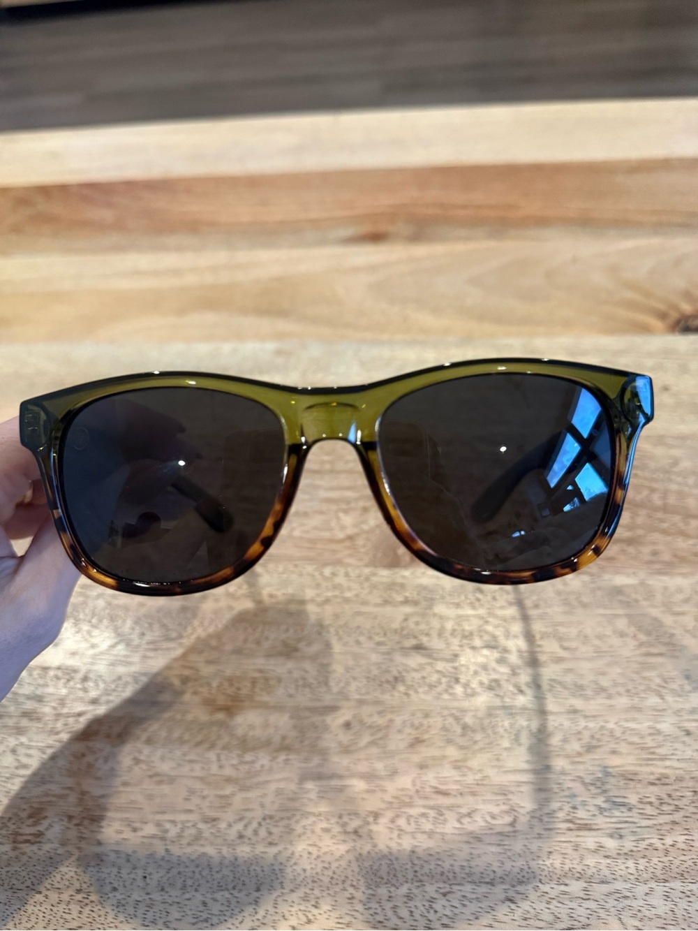 Blenders Olive Green Tortoiseshell Sunglasses - Polarized Lens Warrior Bull